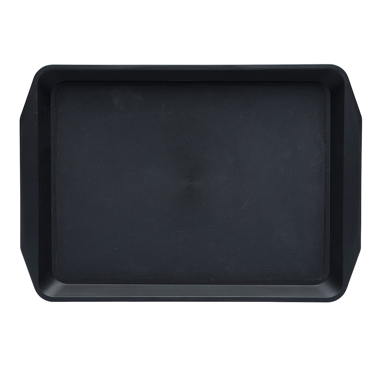 Rectangular Bar Tray Non Slip PP Black 430x300mm