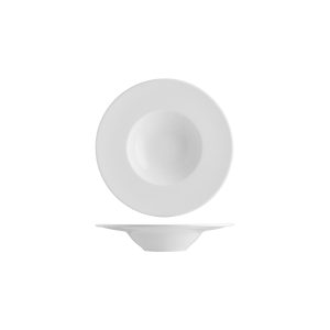 Diamond Round Deep Plate w/ Rim 210x35mm / 180ml