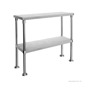 Modular System Double Tier 400mm Deep Workbench Overshelf 750mm High - WBO2-1800-400