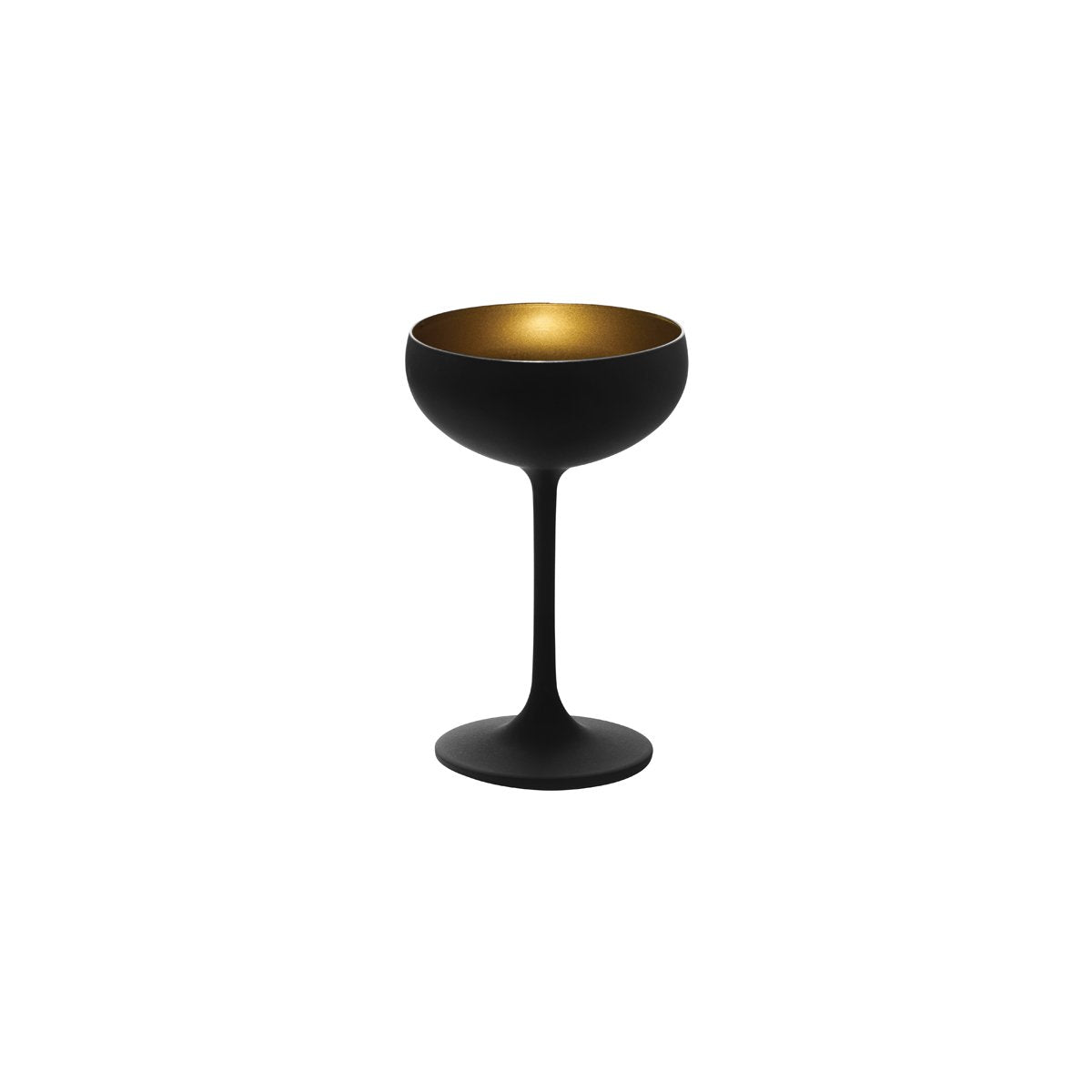 Olympic Champagne Saucer Gold / Matt Black 230ml