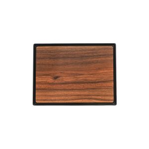 Zicco Melamine Contempo Dark Rectangular Tray 350x260x15mm