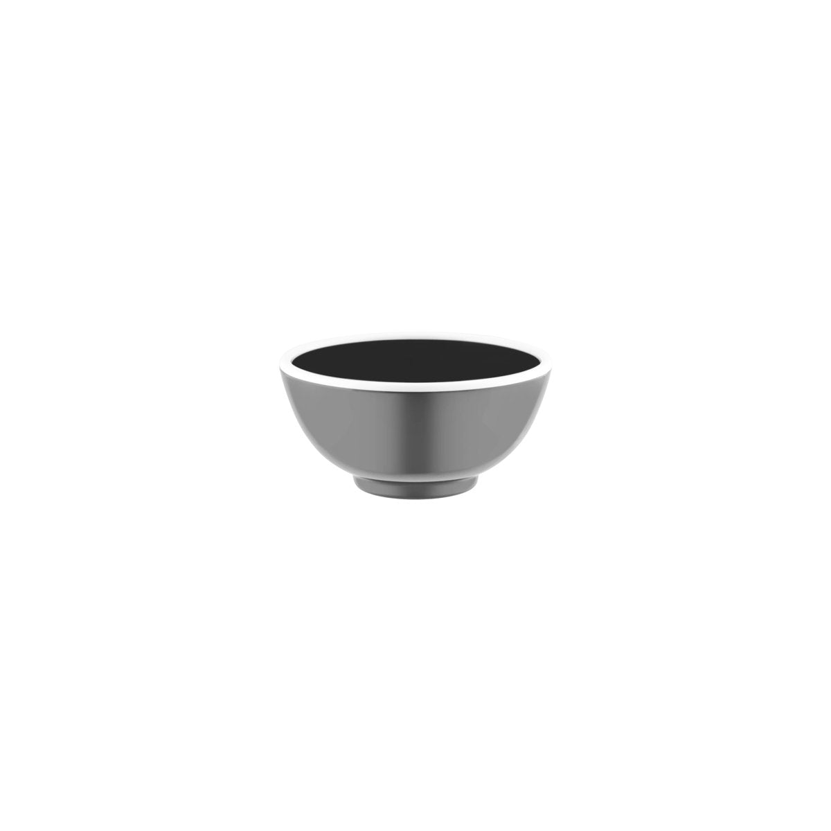 Vintage Grey / White Rim Round Bowl 125x65mm / 430ml