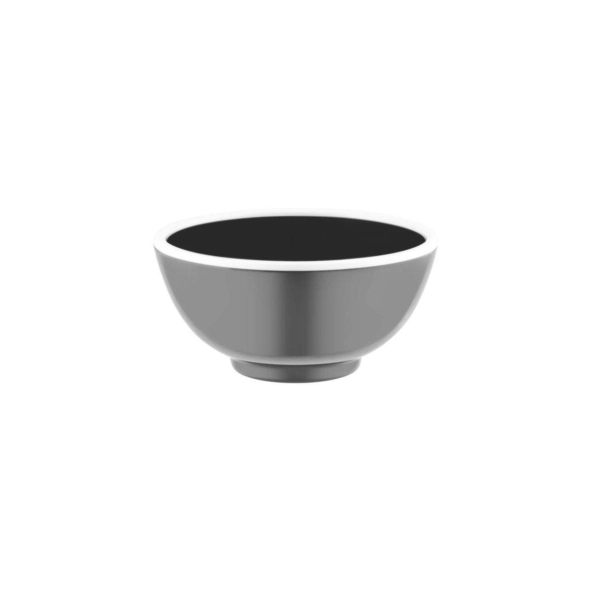 Vintage Grey / White Rim Round Bowl 175x80mm / 1100ml
