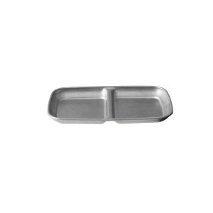 Moda Vintage Stainless Steel Divided Dish