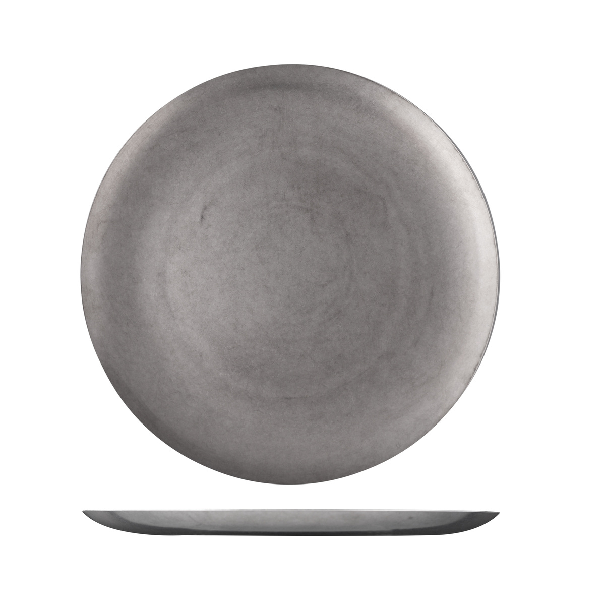 Moda Vintage Stainless Steel Round Coupe Plate