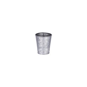 Coney Island Galvanised Pot with Plain Base 95x105mm