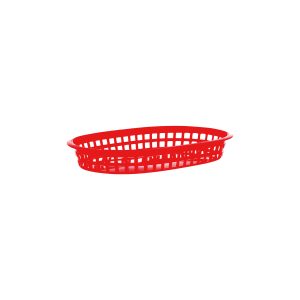 Coney Island Rectangular Serving Basket Plastic Red 270x180x40mm