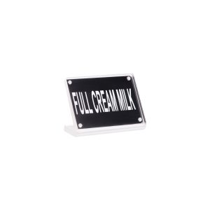 Buffet Sign Acrylic with Magnet Plate - Full Cream Milk