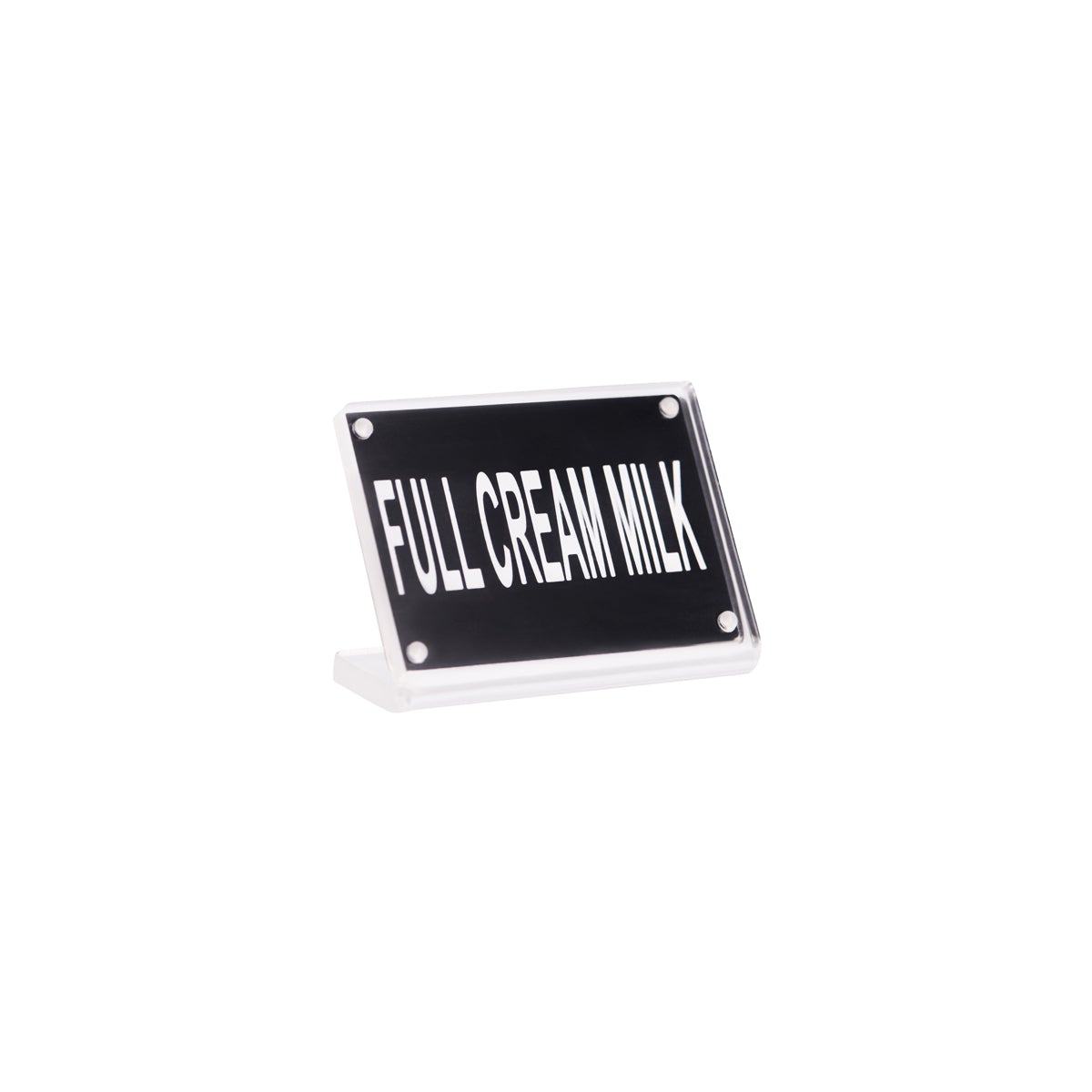 Buffet Sign Acrylic with Magnet Plate - Full Cream Milk