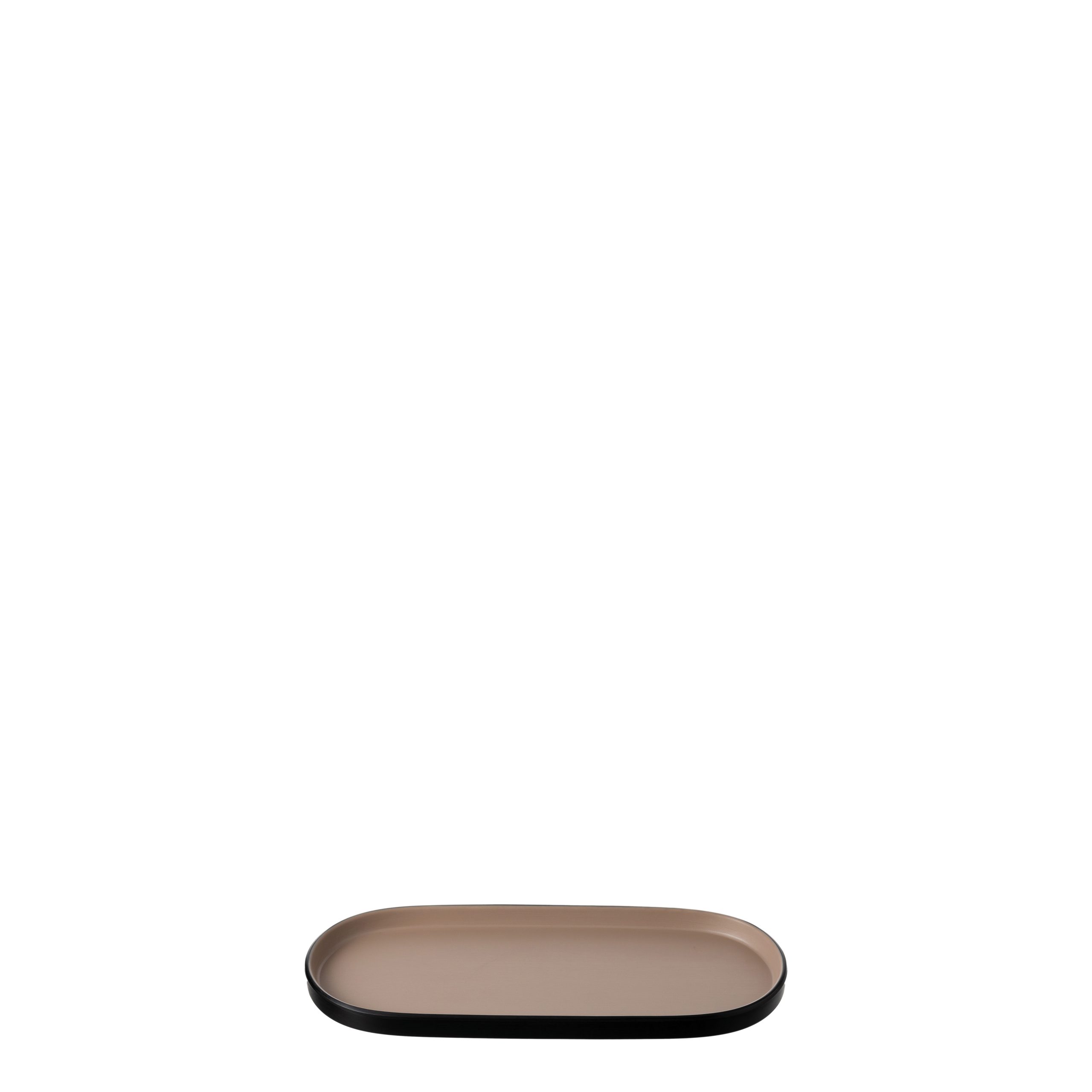 COU COU Dual Colour Beige & Black Oblong Platter