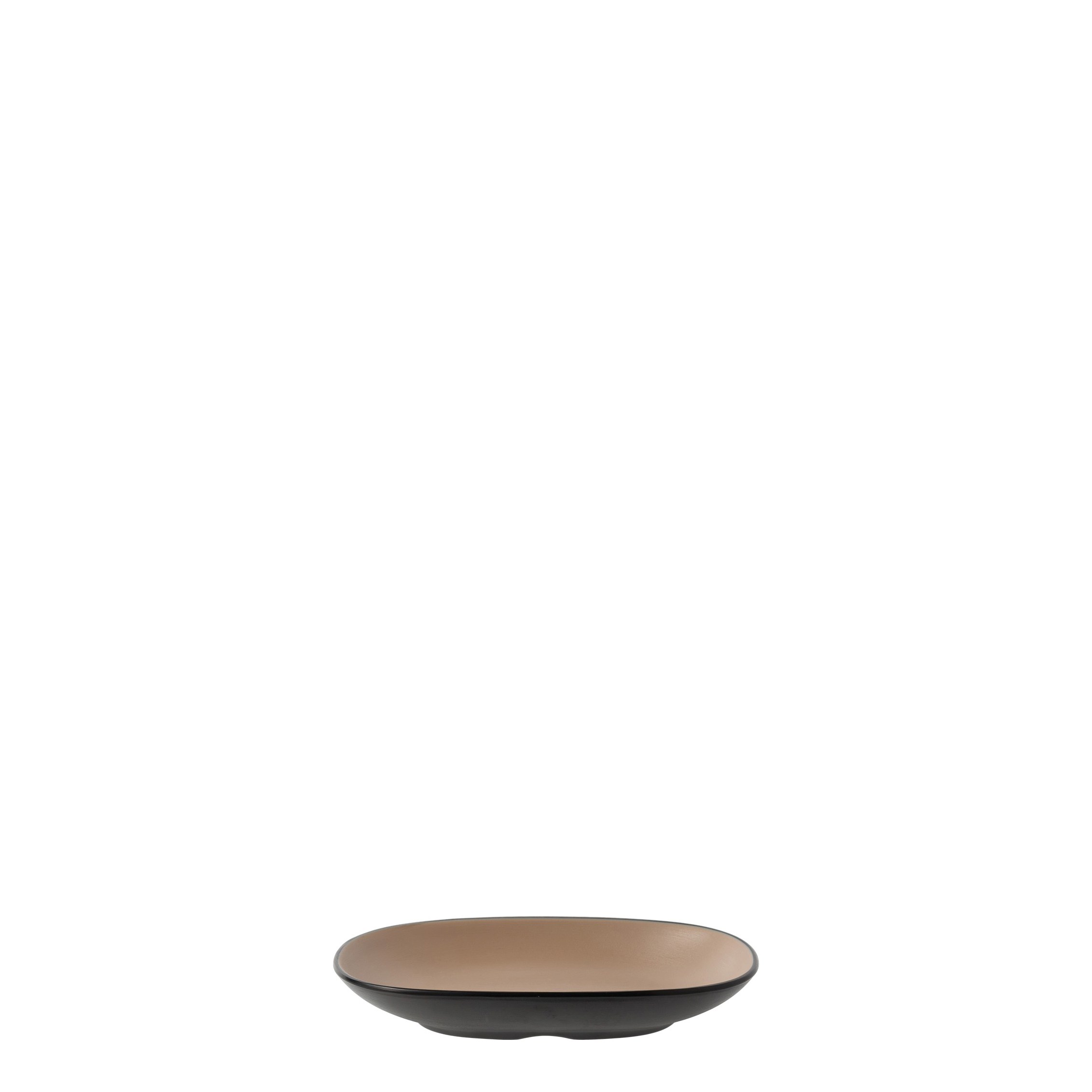 COU COU Dual Colour Beige & Black Oblong Plate
