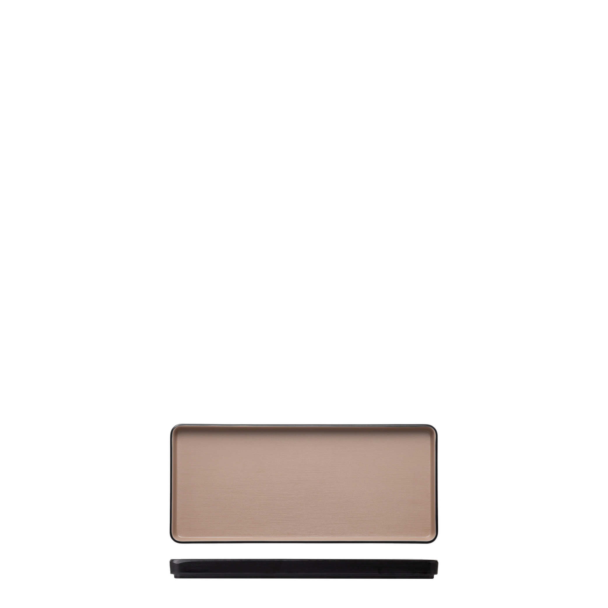COU COU Dual Colour Beige & Black Rectangular Platter