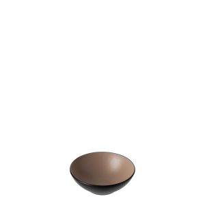 COU COU Dual Colour Beige & Black Round Bowl