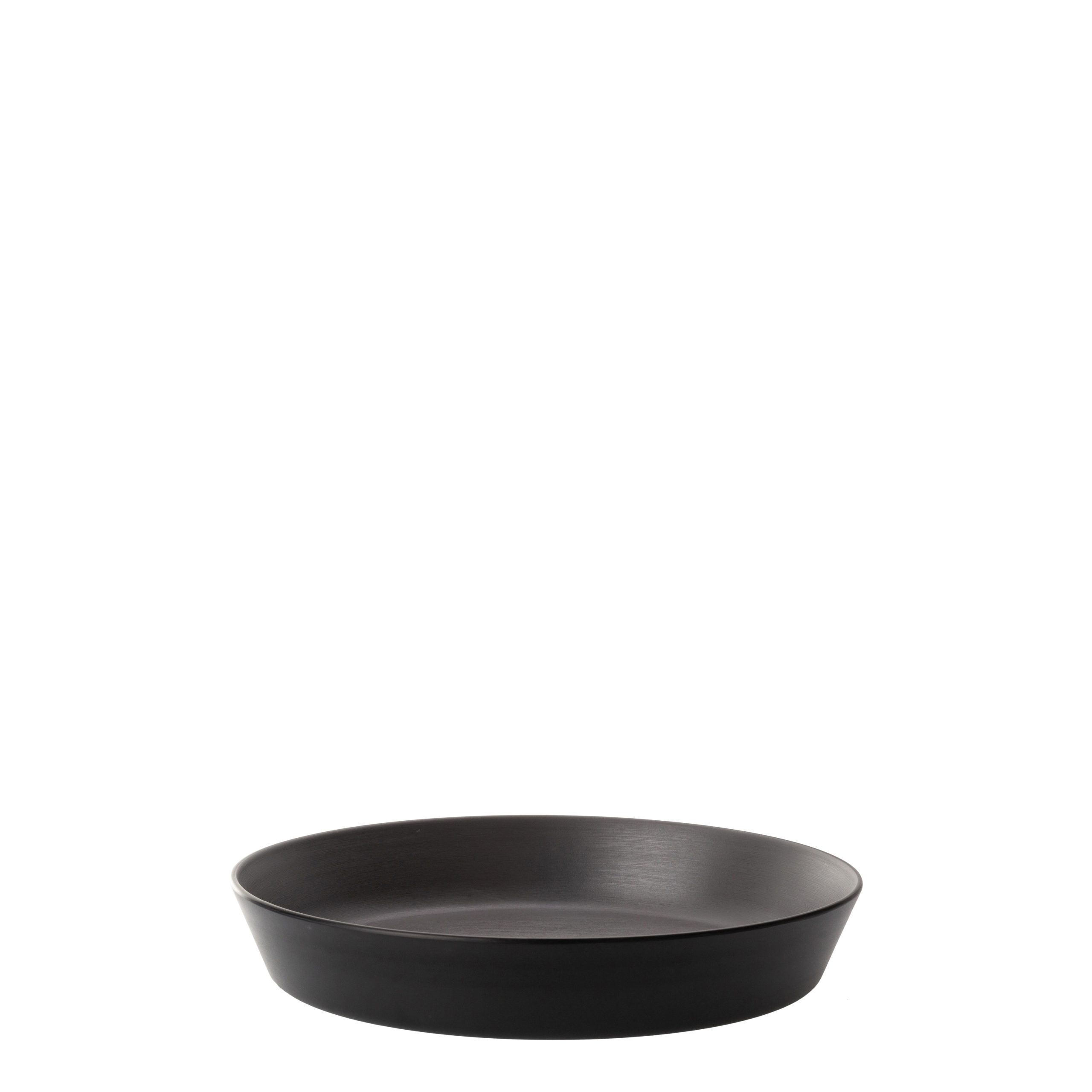 COU COU Dual Colour Grey & Black Flat Round Bowl