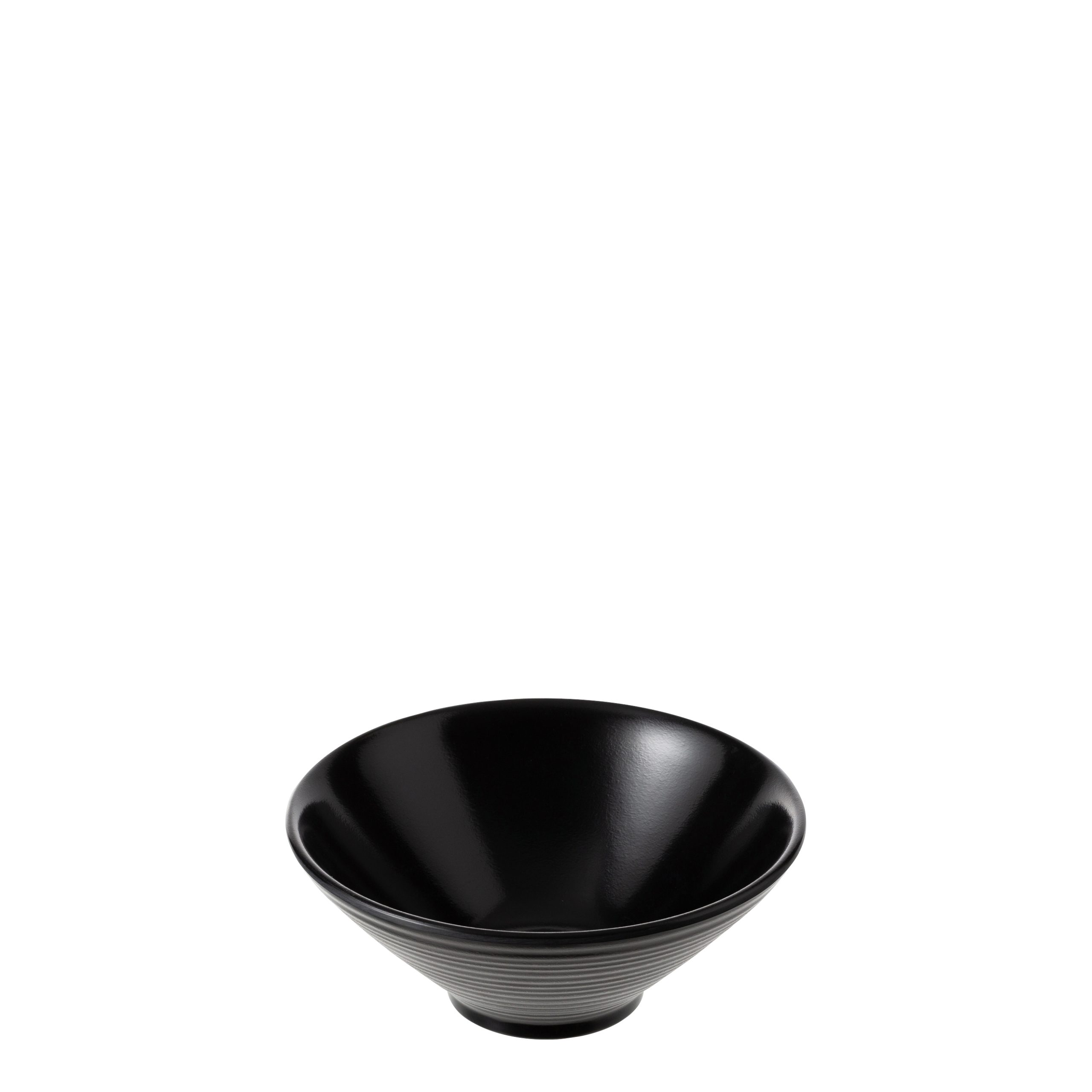 COU COU Matte Black Round Conical Bowl