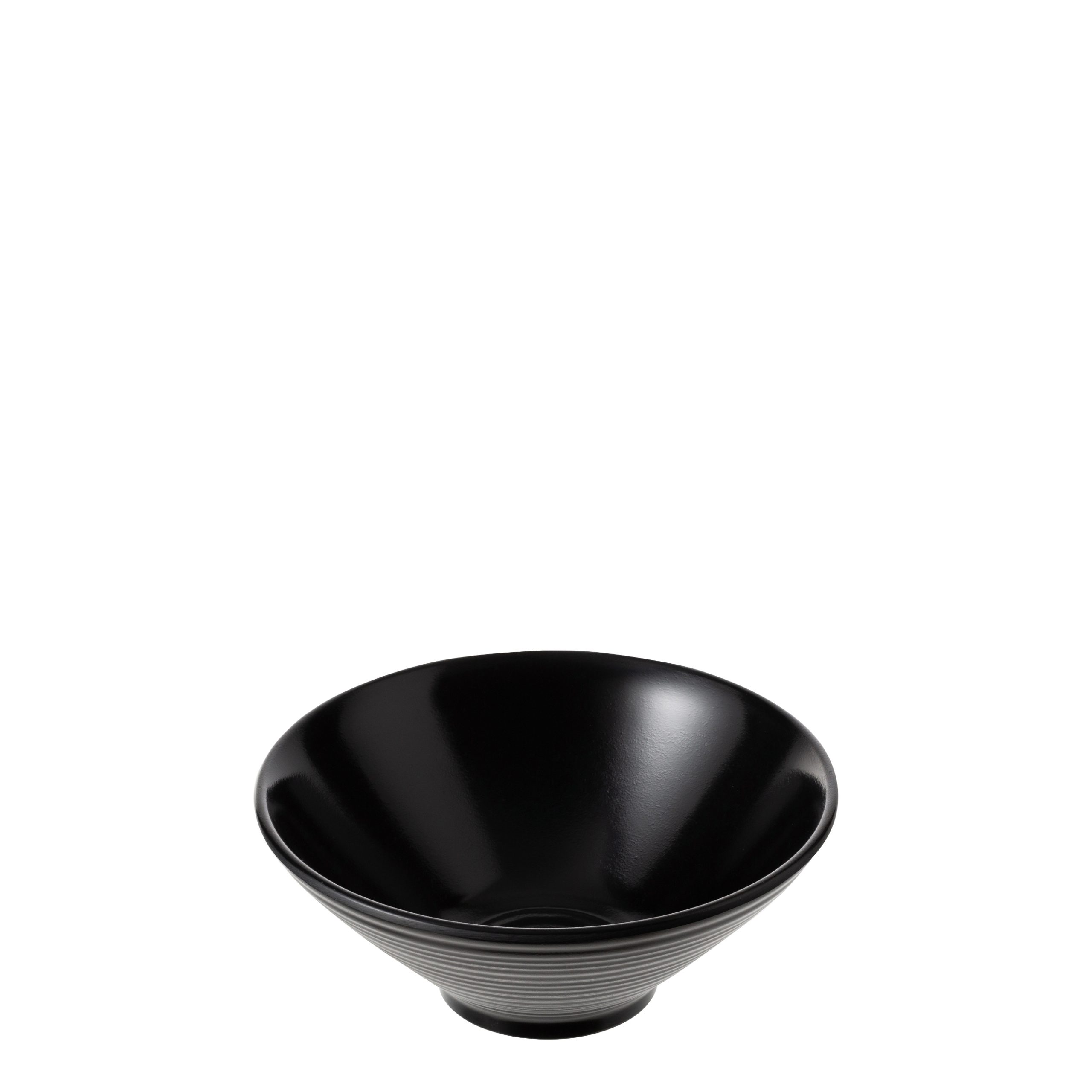 COU COU Matte Black Round Conical Bowl