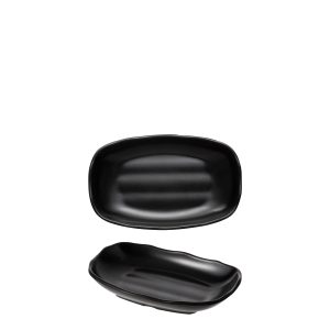 COU COU Matte Black Oblong Plate