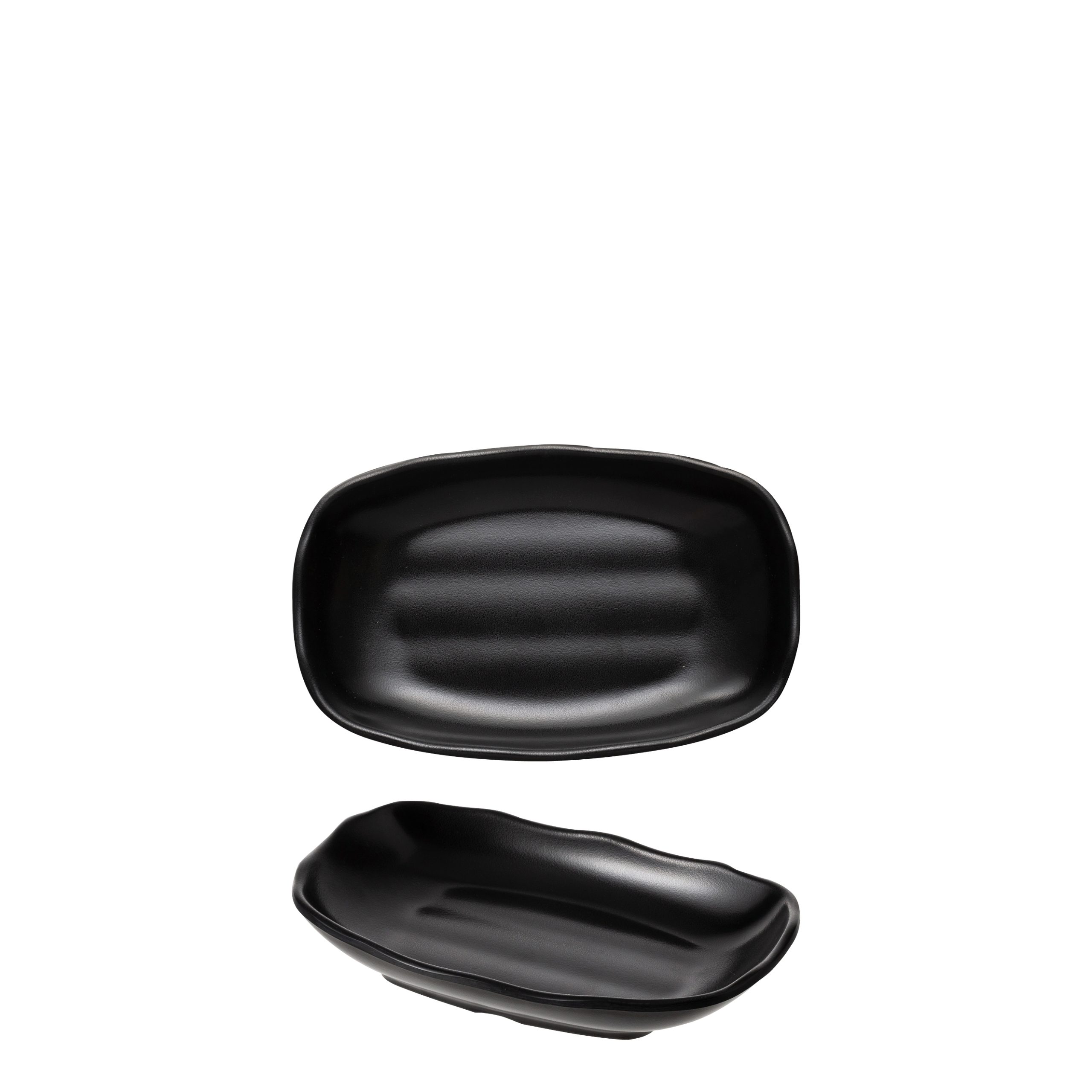 COU COU Matte Black Oblong Plate