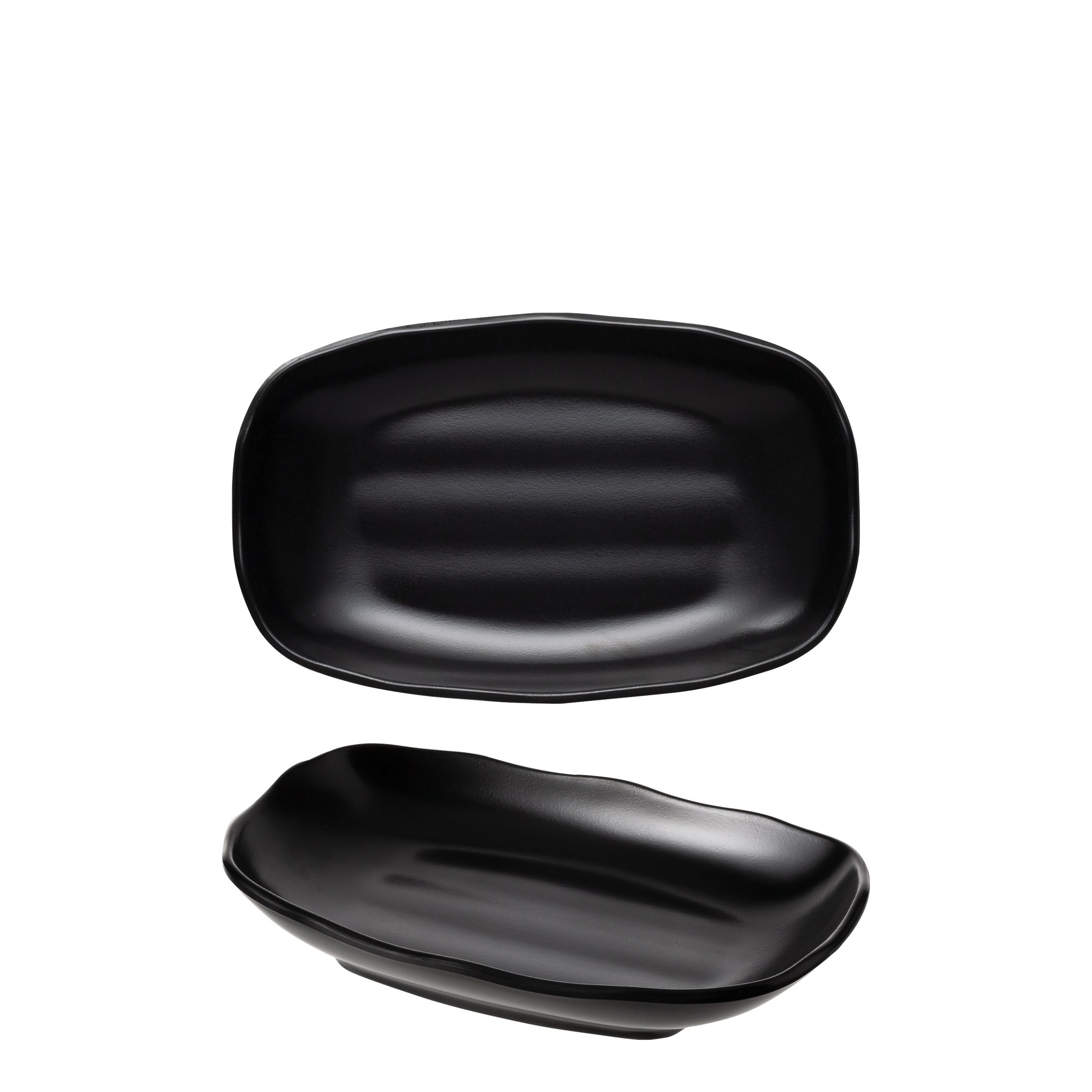 COU COU Matte Black Oblong Plate