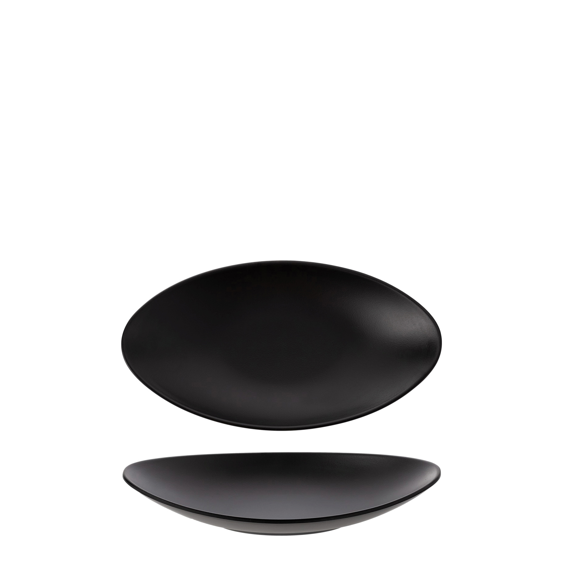 COU COU Matte Black Oval Plate