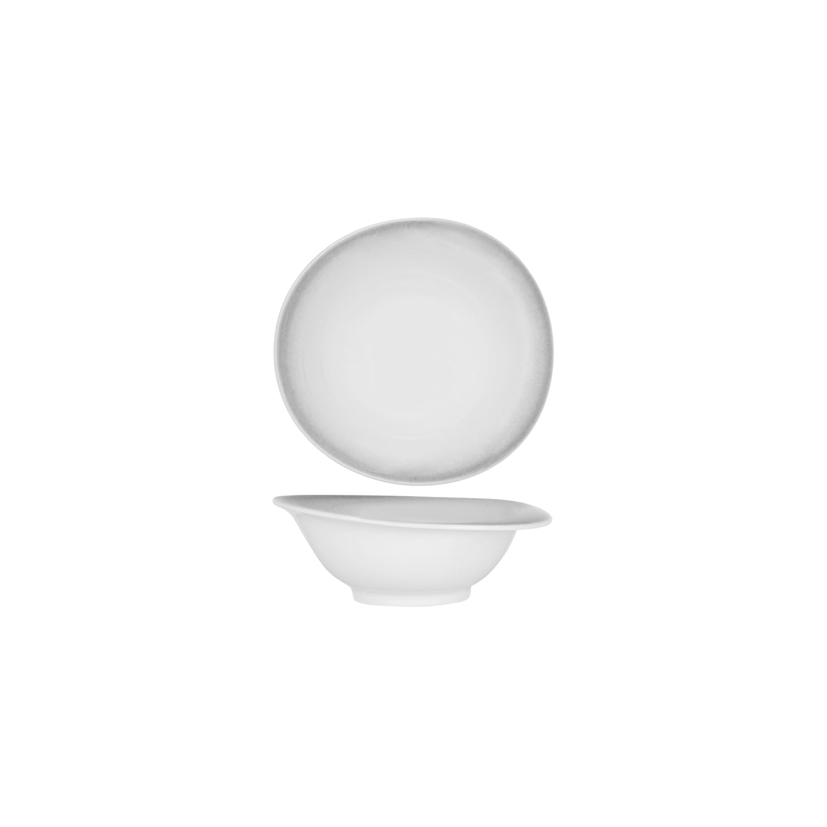 Frosted Steel Organic Deep Bowl 202mm / 600ml