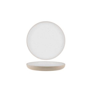 Soho White Pebble Round Deep Coupe Plate 255mm