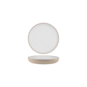 Soho White Pebble Round Deep Coupe Plate 175mm