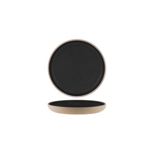Soho Speckle Black Round Deep Coupe Plate 235mm