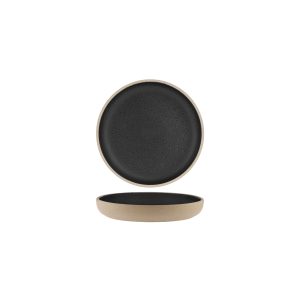 Soho Speckle Black Round Deep Coupe Plate 175mm