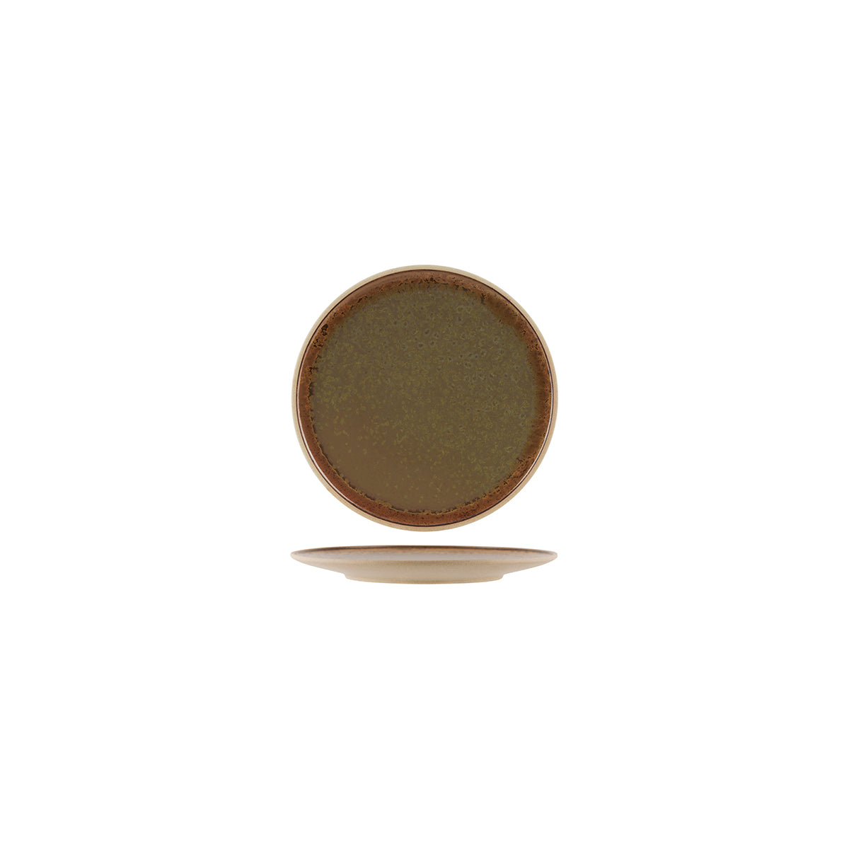 Soho Burnt Sienna Round Plate 160mm