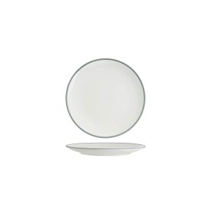 Core Round Coupe Plate Grey Rim 200mm