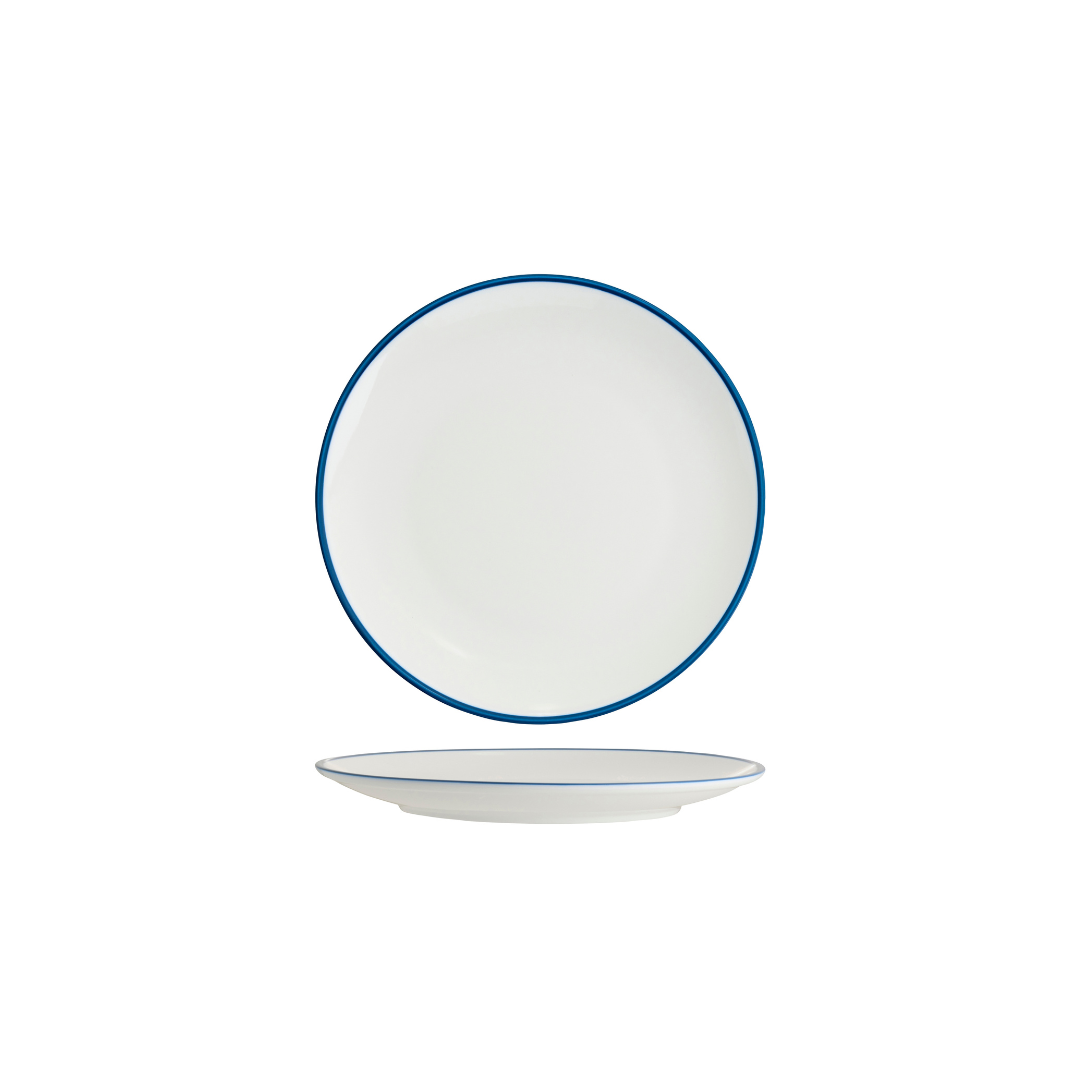 Core Round Coupe Plate Royal Blue Rim 225mm