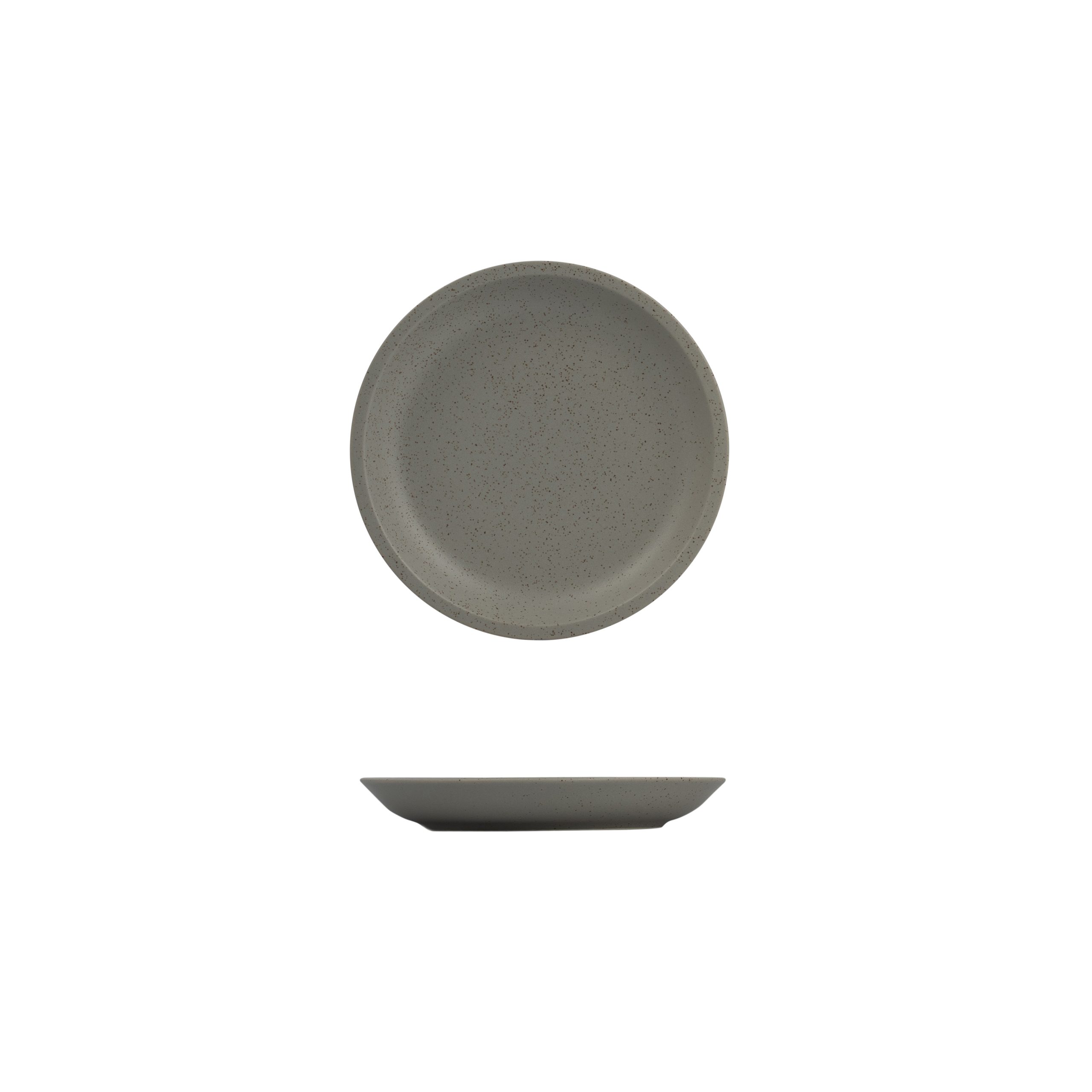 Luzerne Dune Ash Round Coupe Plate
