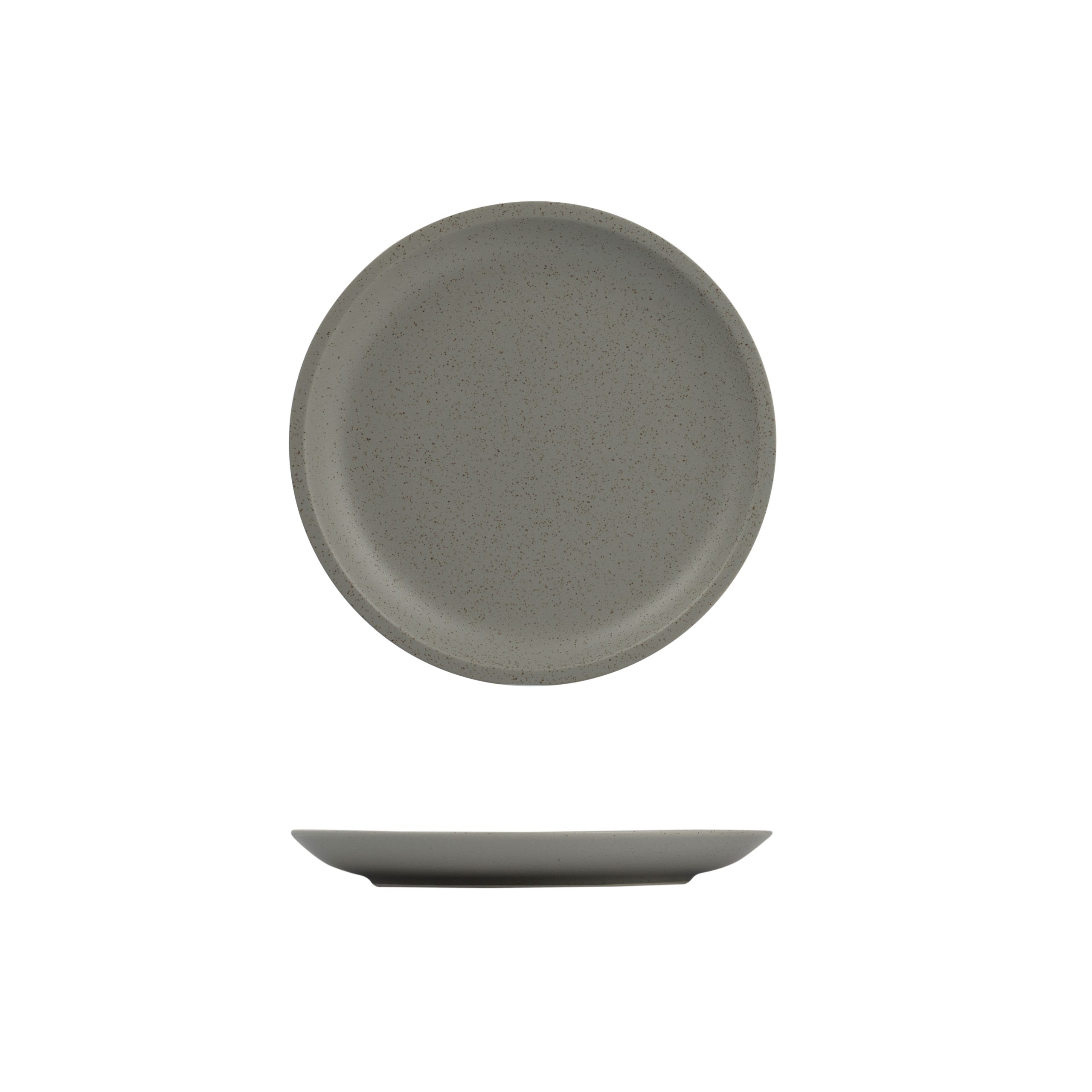 Luzerne Dune Ash Round Coupe Plate