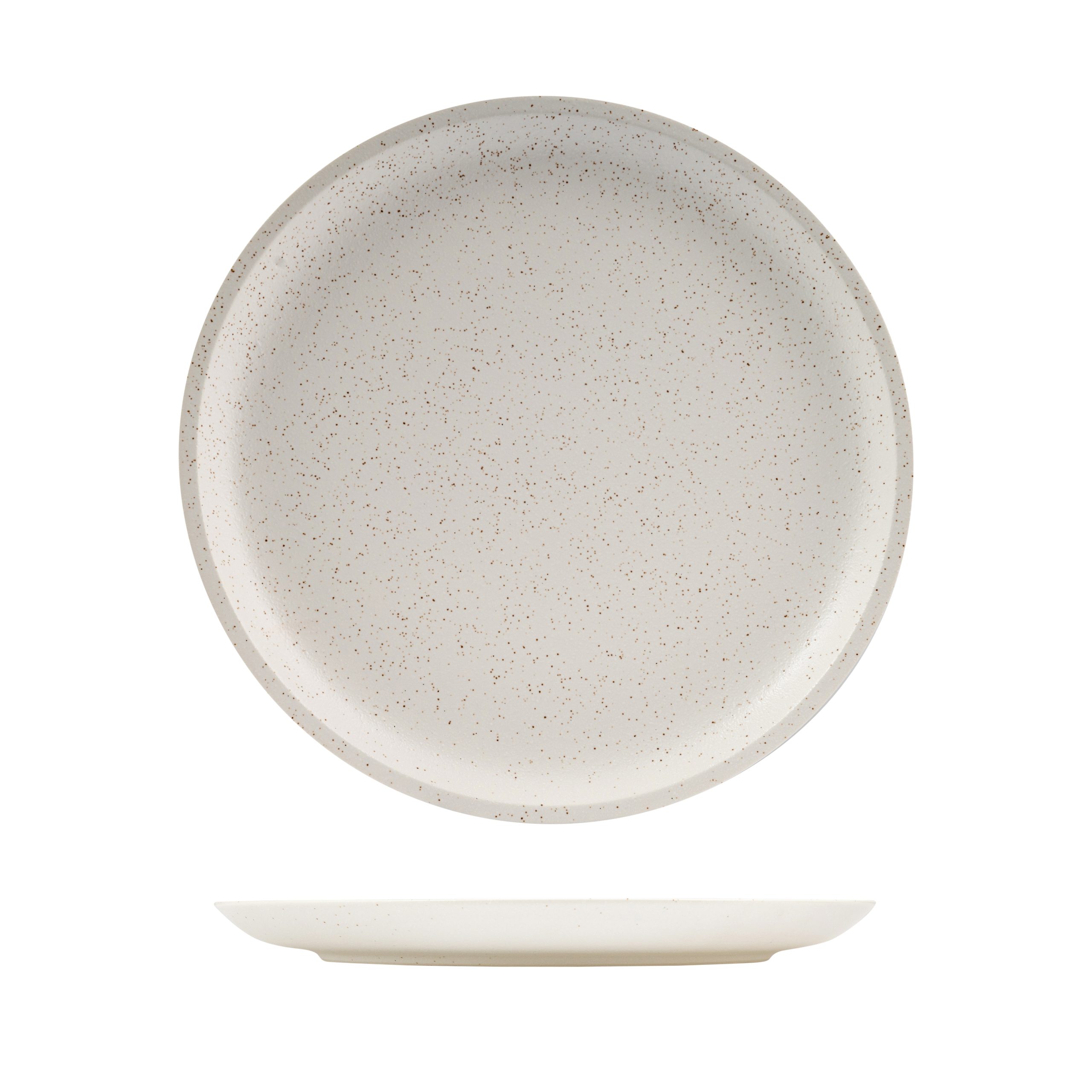 Luzerne Dune Shell Round Coupe Plate