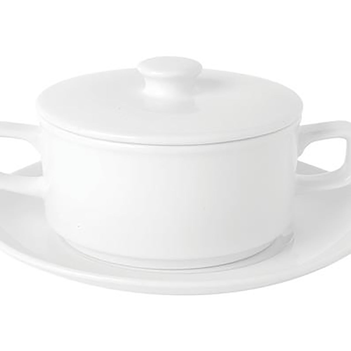 Chelsea Soup Cup With 2 Handles & Lid