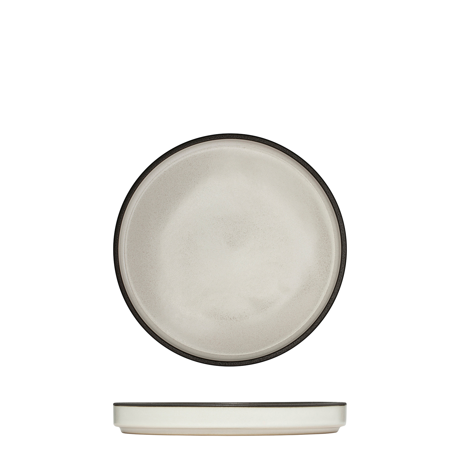 Luzerne Mod Dusted White Round Stackable Plate