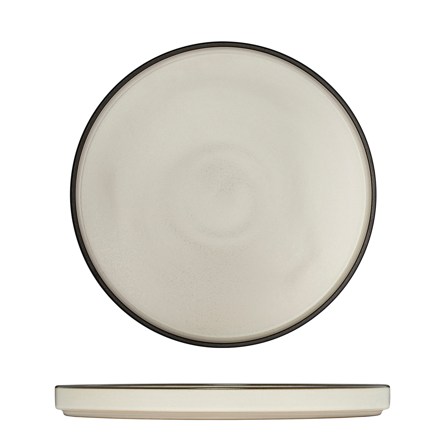 Luzerne Mod Dusted White Round Stackable Plate