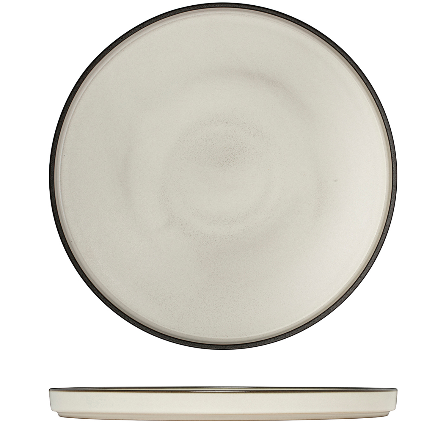 Luzerne Mod Dusted White Round Stackable Plate