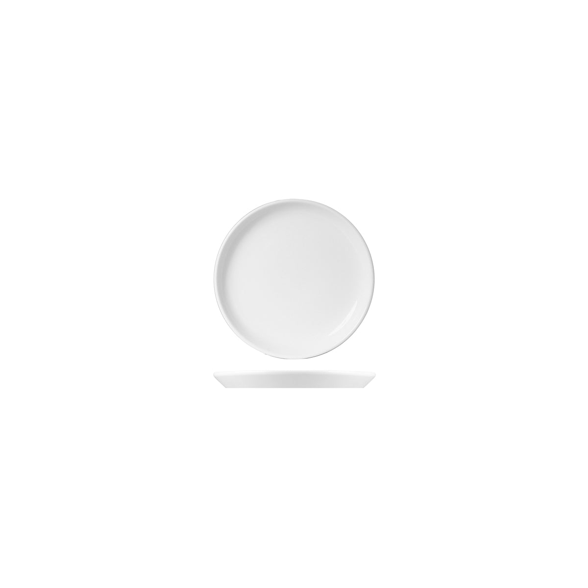 White Album Round Flared Coupe Plate 240mm