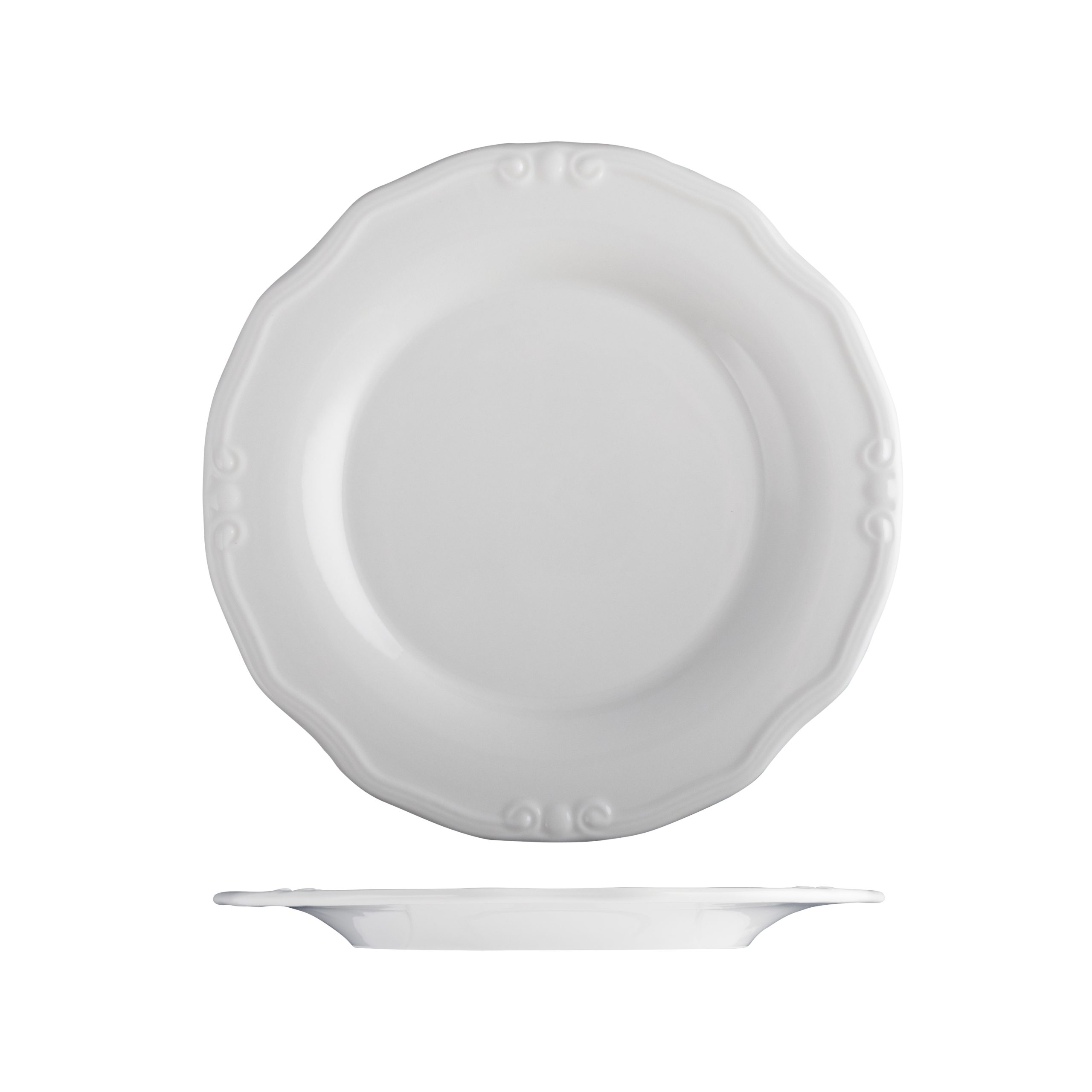 ID Fine Tiffany Scalloped Plate