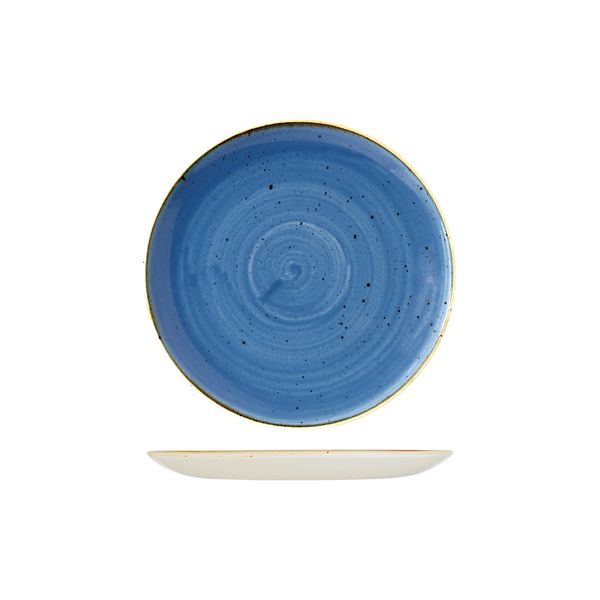Stonecast by Churchill Stonecast Cornflower Blue Round Coupe Plate