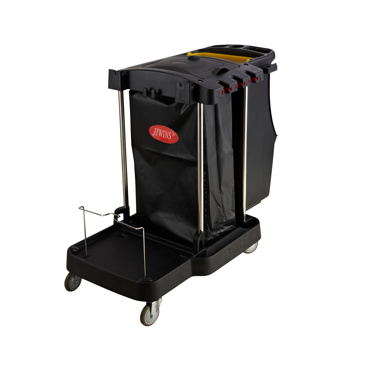 Compact Cleaning Cart Black 1260x575x975mm