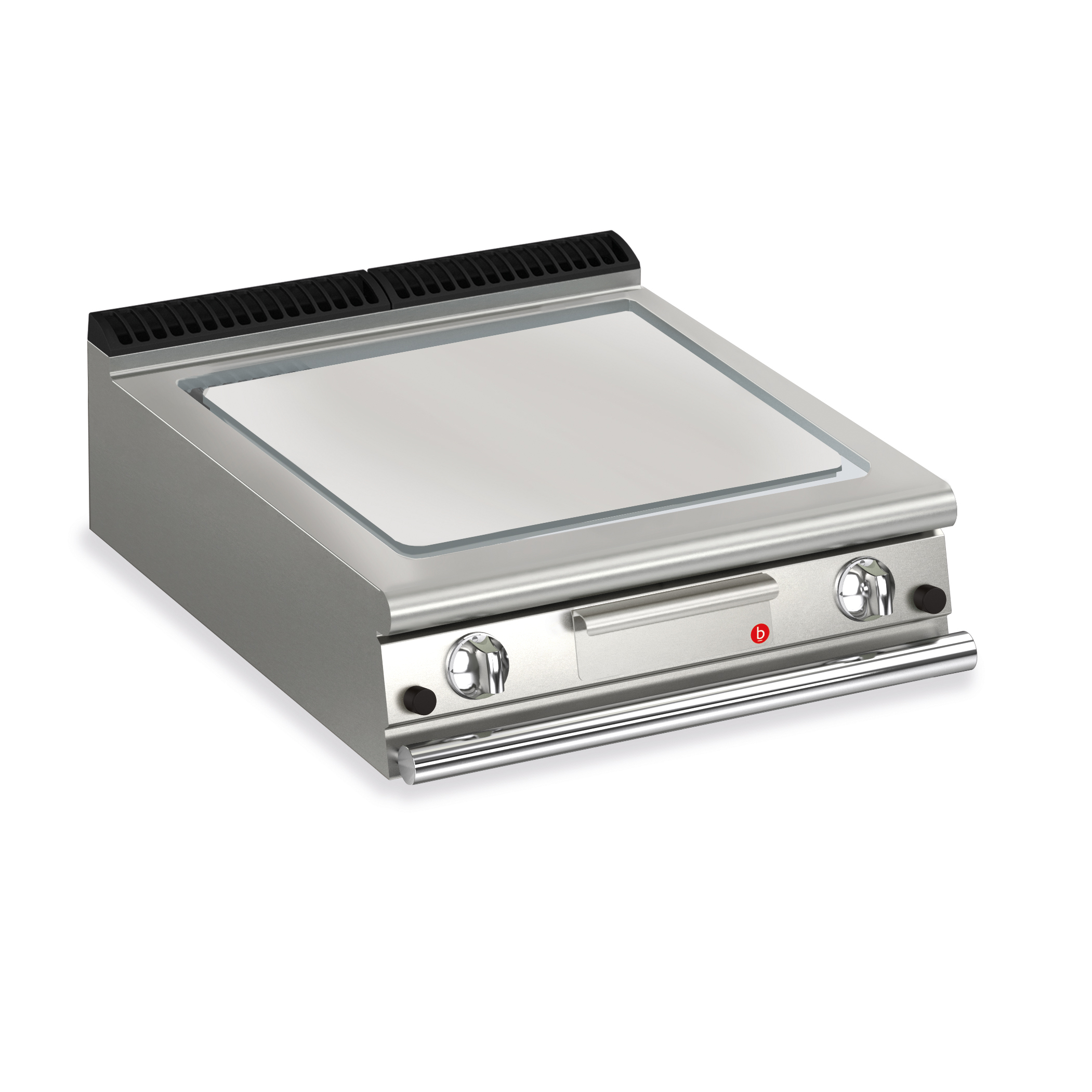 Baron 2 Burner Gas Fry Top With Smooth Mild Steel Plate