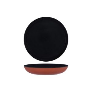 Serax Terres De Reves Dark Blue Rust Exterior Round Pasta Plate 235mm