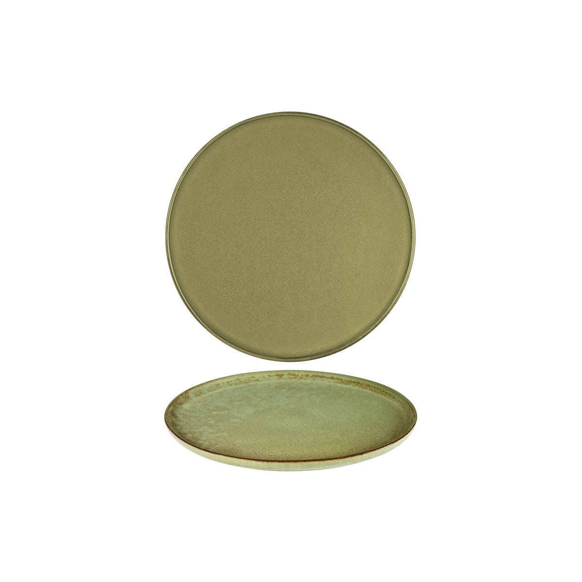 Serax Surface Camo Green Round Plate 270mm