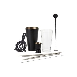 Cocktail Set 10pce Matte Black