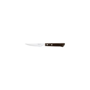 Churrasco Steak Knife Serrated Narrow Blade with Polywood Handle Brown 102mm