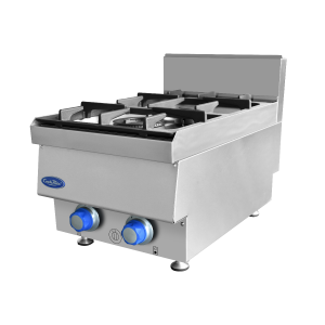 COOKRITE 2 BURNER COOK TOP 650 LPG AT65G2B-C-LPG