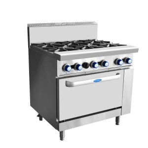 COOKRITE 6 BURNERS WITH OVEN NG AT80G6B-O-NG